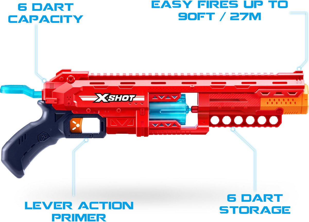 اكس شوت مسدس إكسل كاليبر بلاستر مسدسات مطاطية Zuru