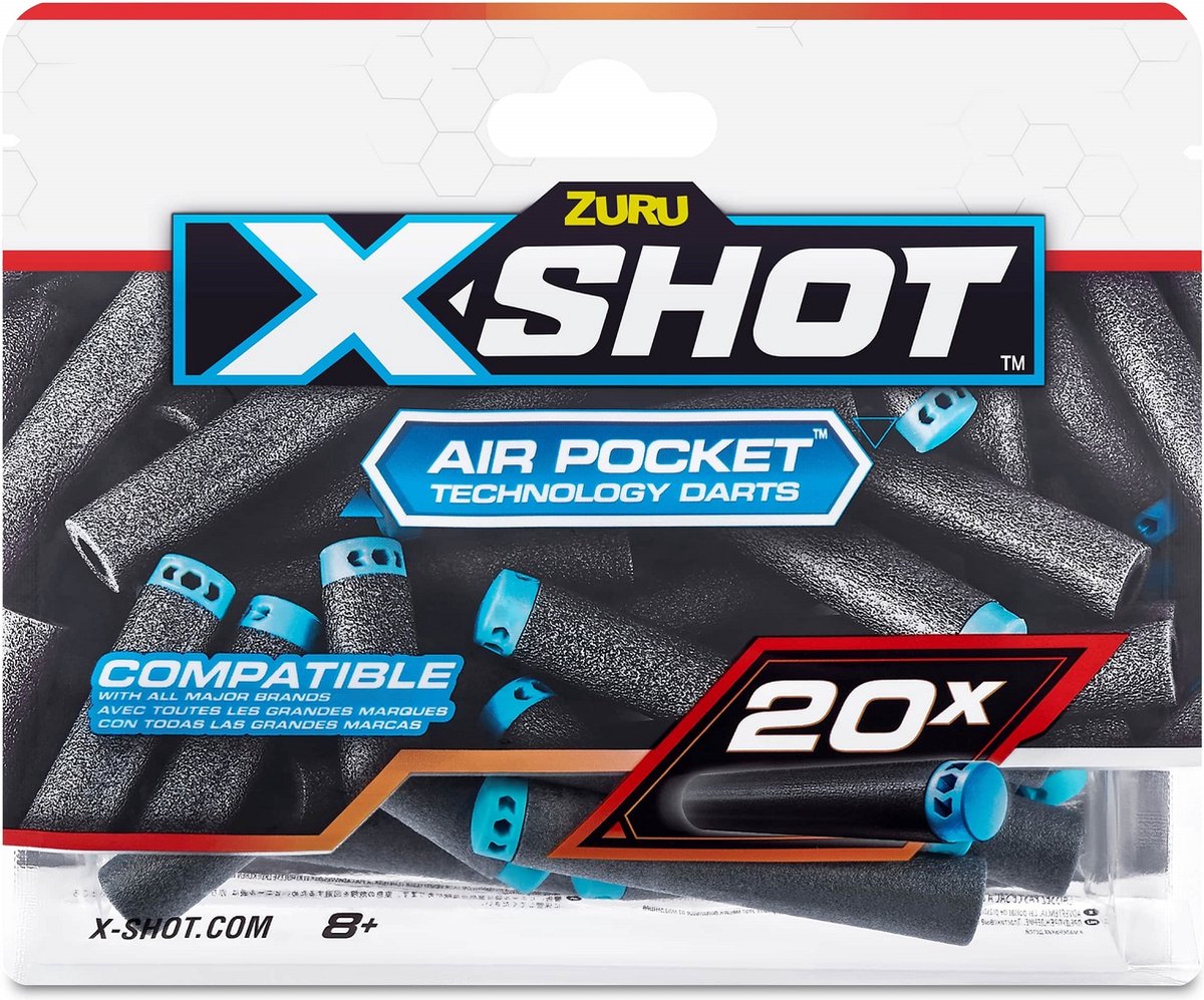 اكس شوت عبوة إعادة تعبئة سهام 20 قطعة ألعاب الأكشن Zuru
