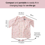 بيبادو طقم مريلة بأكمام طويلة وأدوات مائدة وردي مواليد تفاعلي Bibado