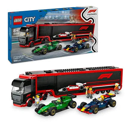 ليجو 60445 سيتي ناقل سيارات السباق مكعبات التركيب LEGO