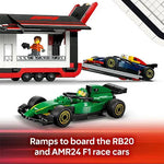 ليجو 60445 سيتي ناقل سيارات السباق مكعبات التركيب LEGO