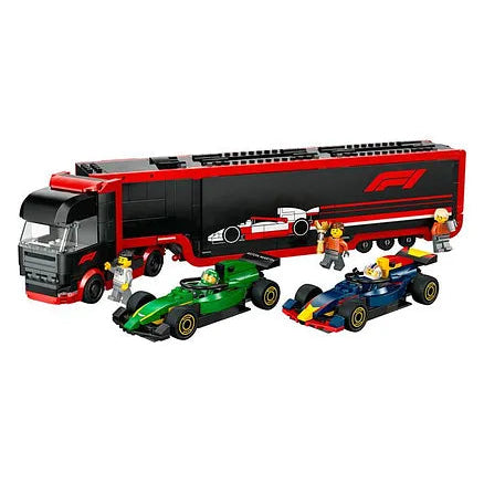 ليجو 60445 سيتي ناقل سيارات السباق مكعبات التركيب LEGO