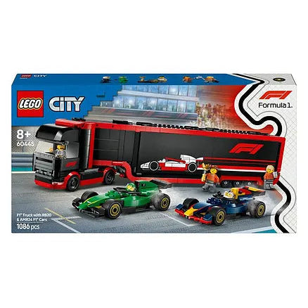 ليجو 60445 سيتي ناقل سيارات السباق مكعبات التركيب LEGO