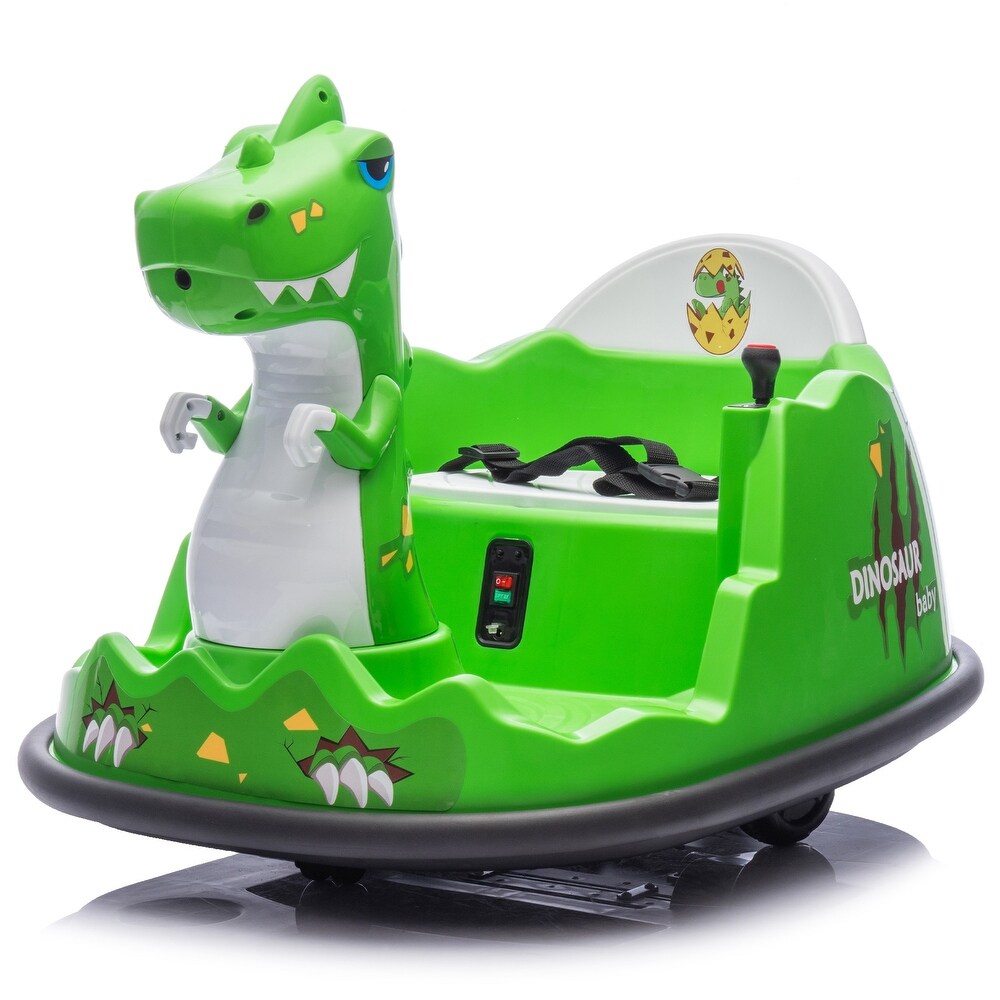 سيارة تصادم بتصميم ديناصور 12 فولت سكوتر كهربائي SJ Ride-On