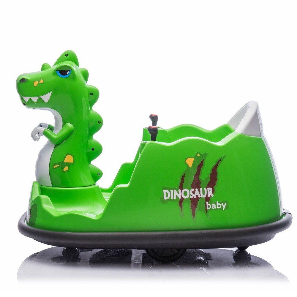 سيارة تصادم بتصميم ديناصور 12 فولت سكوتر كهربائي SJ Ride-On