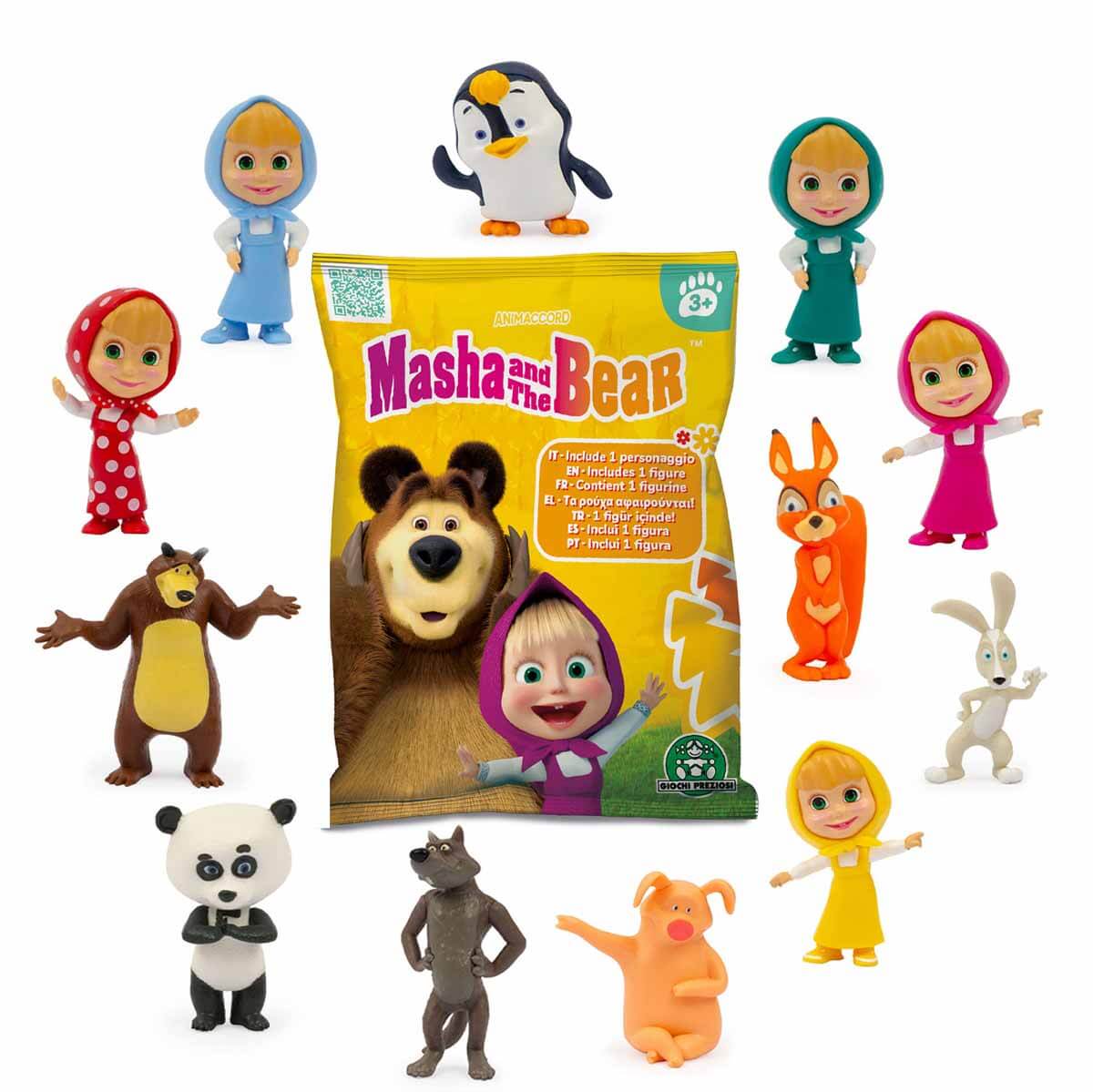 ماشا والدب مجسمات متنوعة شخصيات كرتونية Masha and the Bear