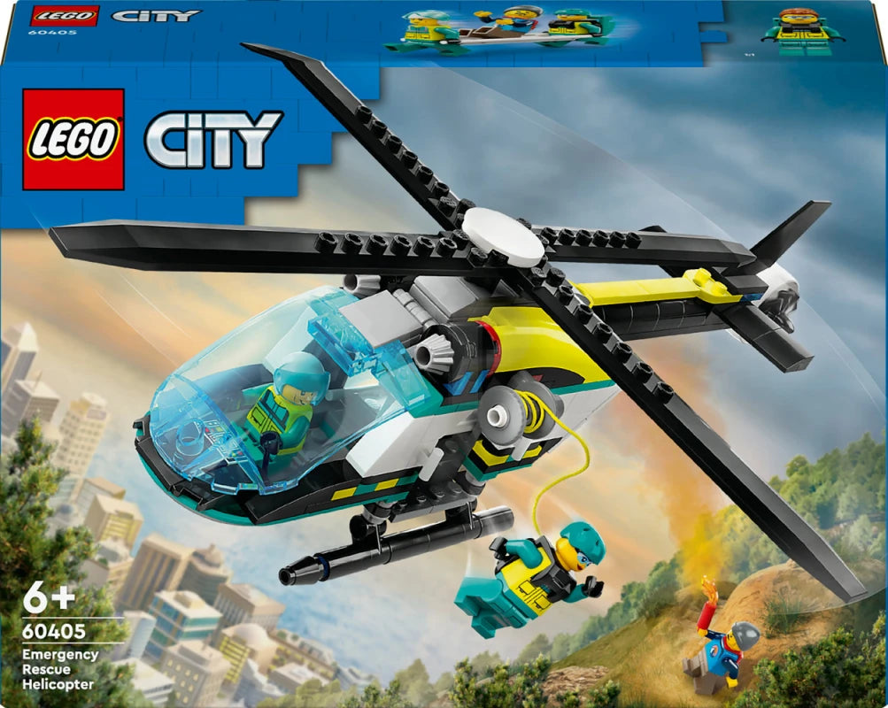 ليجو 60405 سيتي مروحية إنقاذ الطوارئ مكعبات التركيب LEGO
