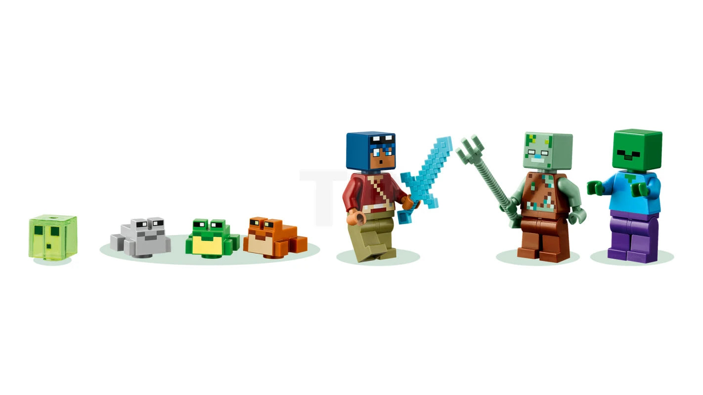 ليجو 21256 ماين كرافت بيت الضفدع مكعبات التركيب LEGO