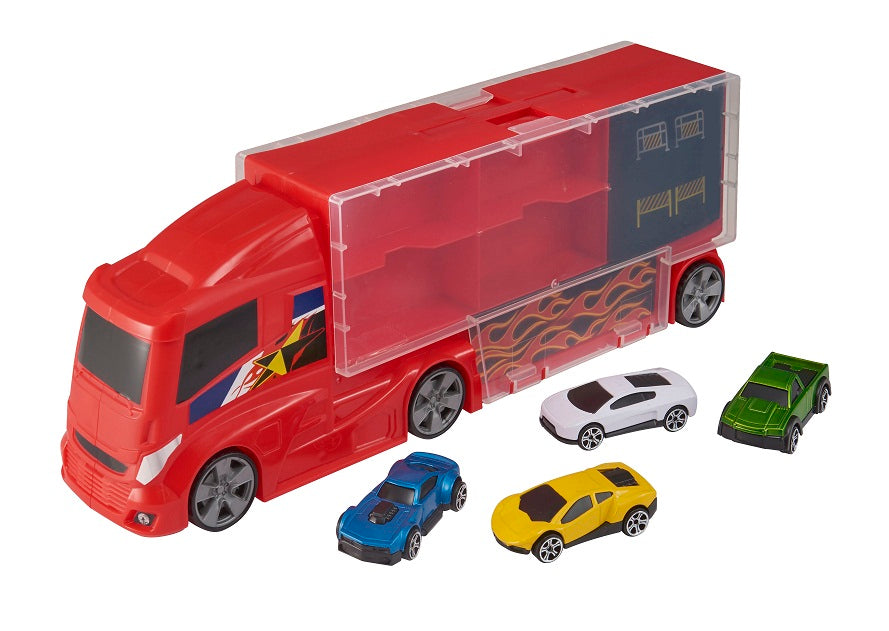 تيمسترز لعبة شاحنة حمل السيارات ناقلة سيارات Teamsterz