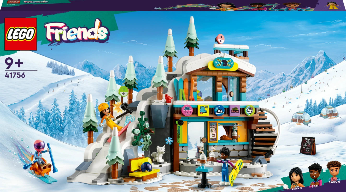 ليجو مكعبات بناء منحدر التزلج والمقهى مكعبات التركيب LEGO