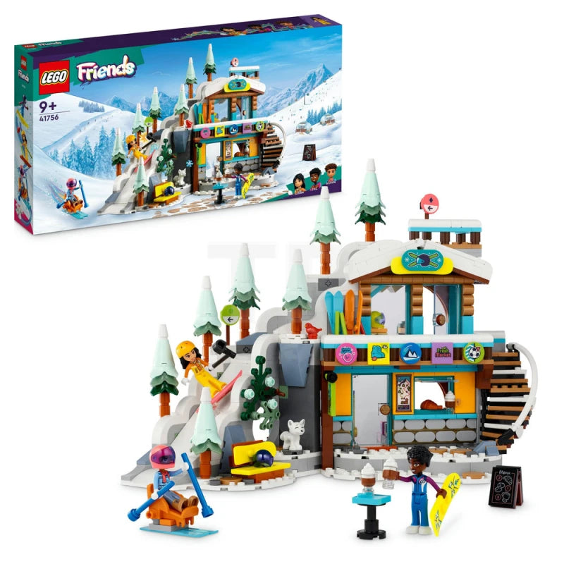 ليجو مكعبات بناء منحدر التزلج والمقهى مكعبات التركيب LEGO