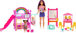 باربي مجموعة العاب الرعاية النهارية دمية مع اكسسوارات Barbie