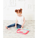 التعليم المبكر سبوره الكتابة الاولى وردي مع قلم سبورة ELC