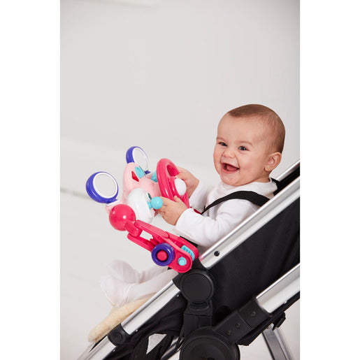 التعليم المبكر لعبة سائق عربة الأطفال وردي مواليد تفاعلي ELC