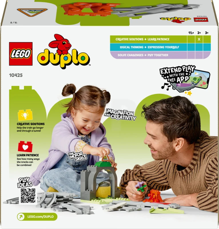ليجو نفق القطار ومساراته مكعبات التركيب LEGO