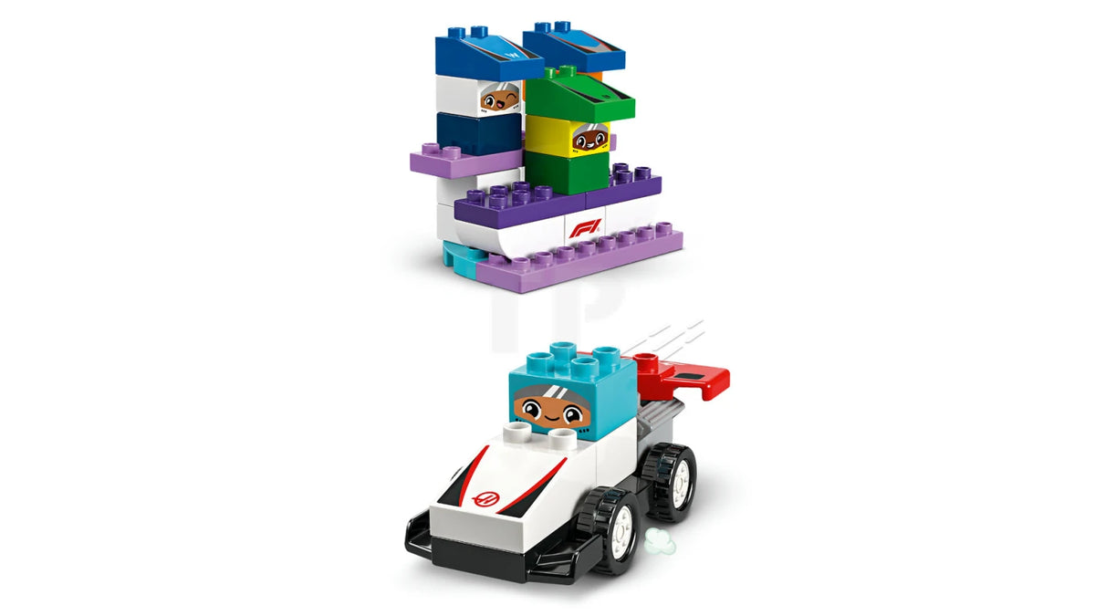ليجو سيارات سباق الفريق والسائقين مكعبات التركيب LEGO