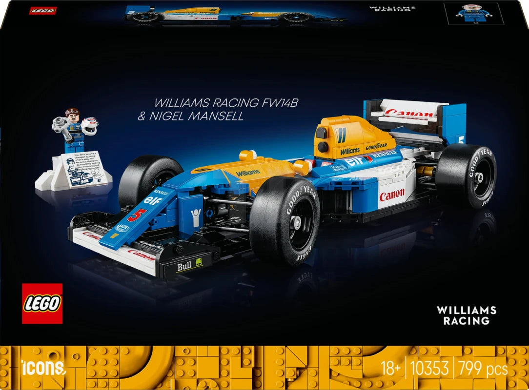 ليجو سيارة ويليامز ريسينغ ونايجل مانسيل مكعبات التركيب LEGO