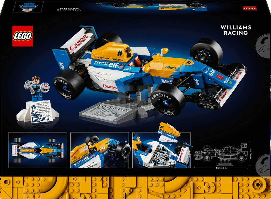 ليجو سيارة ويليامز ريسينغ ونايجل مانسيل مكعبات التركيب LEGO