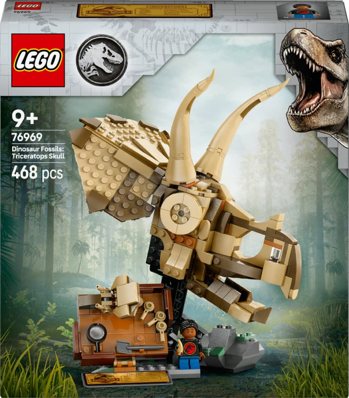 ليجو 76969 جوراسيك ورلد جمجمة ترايسيراتوبس مكعبات التركيب LEGO