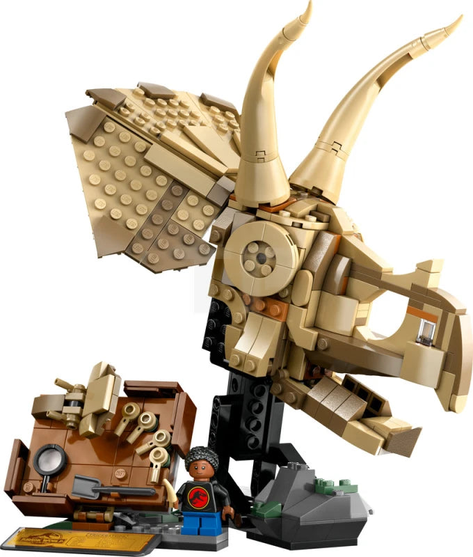 ليجو 76969 جوراسيك ورلد جمجمة ترايسيراتوبس مكعبات التركيب LEGO