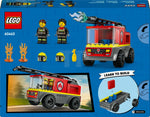 ليجو مكعبات بناء شاحنة إطفاء مع سلم مكعبات التركيب LEGO