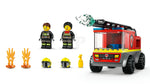 ليجو مكعبات بناء شاحنة إطفاء مع سلم مكعبات التركيب LEGO