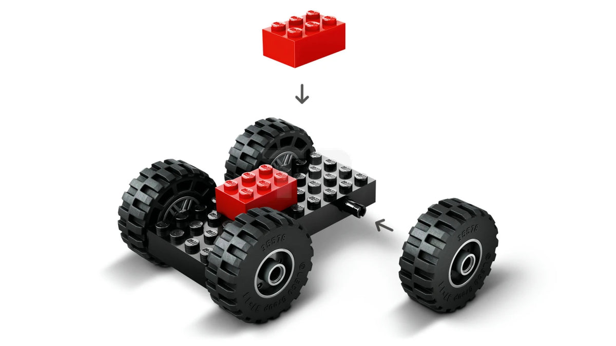 ليجو مكعبات بناء مركبة جرافة البناء مكعبات التركيب LEGO