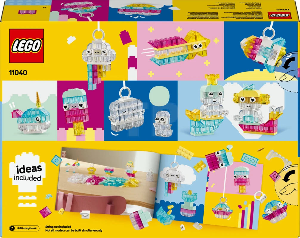 ليجو الصندوق السحري الشفاف مكعبات التركيب LEGO