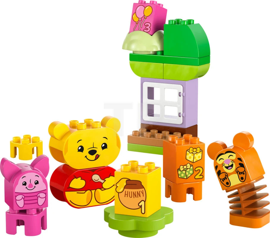 ليجو حفلة عيد ميلاد ويني الدب مكعبات التركيب LEGO