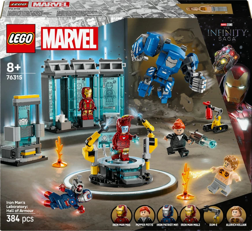 ليجو 76315 مارفل مختبر ايرون مان مكعبات التركيب LEGO