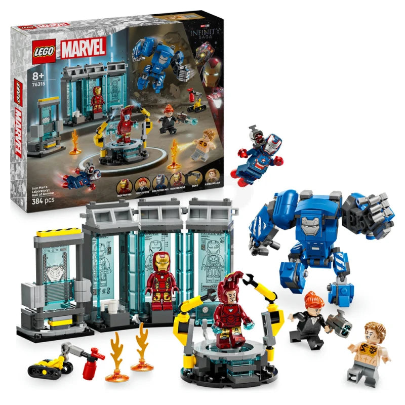 ليجو 76315 مارفل مختبر ايرون مان مكعبات التركيب LEGO