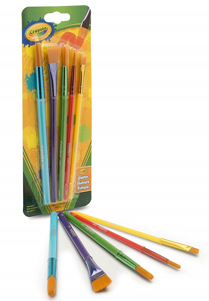 كرايولا فرش للفنون والحرف اليدوية 5 قطع رسم و تلوين Crayola