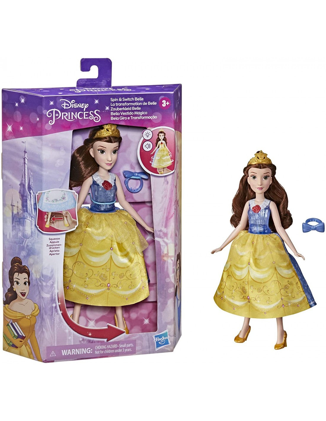 ديزني برينسس دمية الاميرة بيل من اميرات دمية مع اكسسوارات Disney