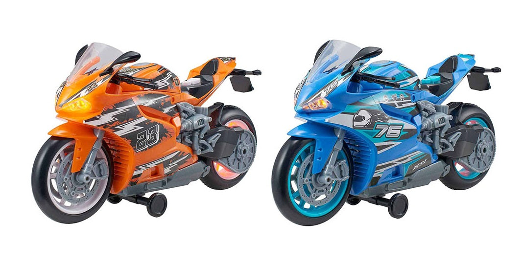 تيمسترز لعبة دراجة نارية مع الأضواء والأصوات الوان متنوعة المركبات المتنوعه Teamsterz