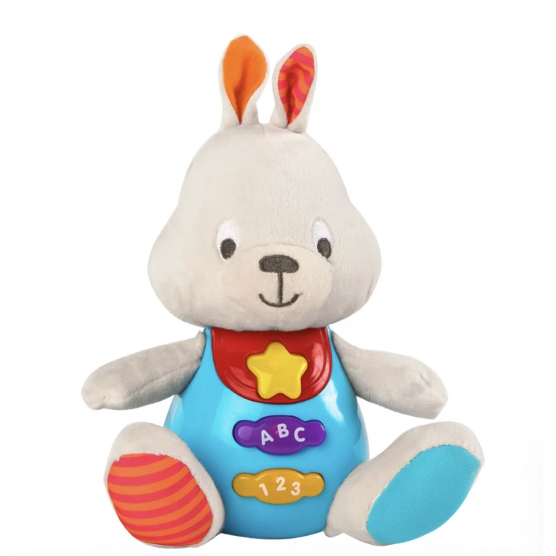 وين فن أرنب قطيفة مع اضواء الالعاب القطنية WinFun