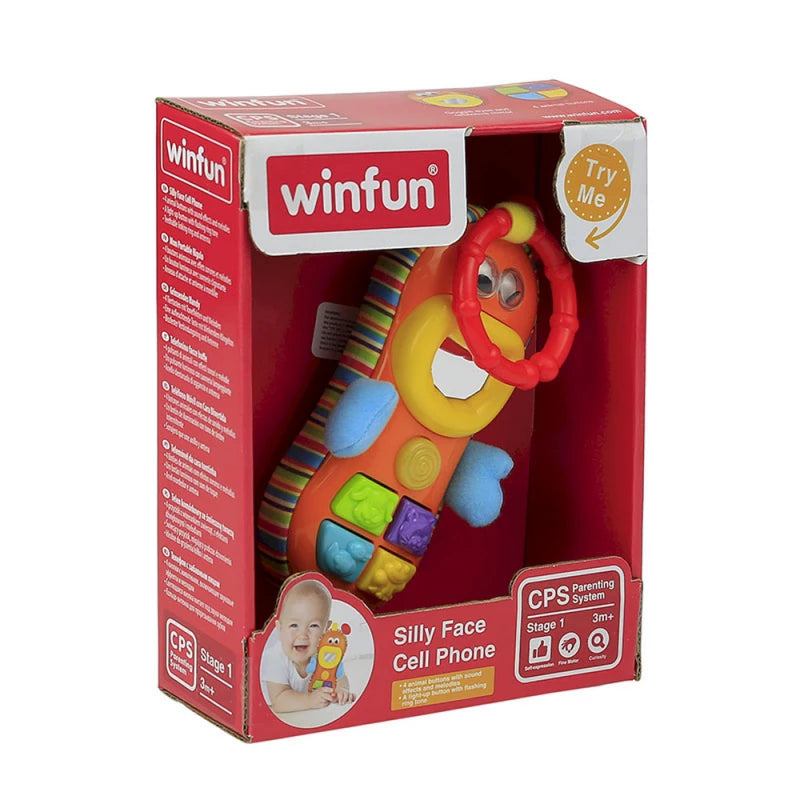 وين فن لعبة الهاتف بوجه مضحك مواليد تفاعلي WinFun