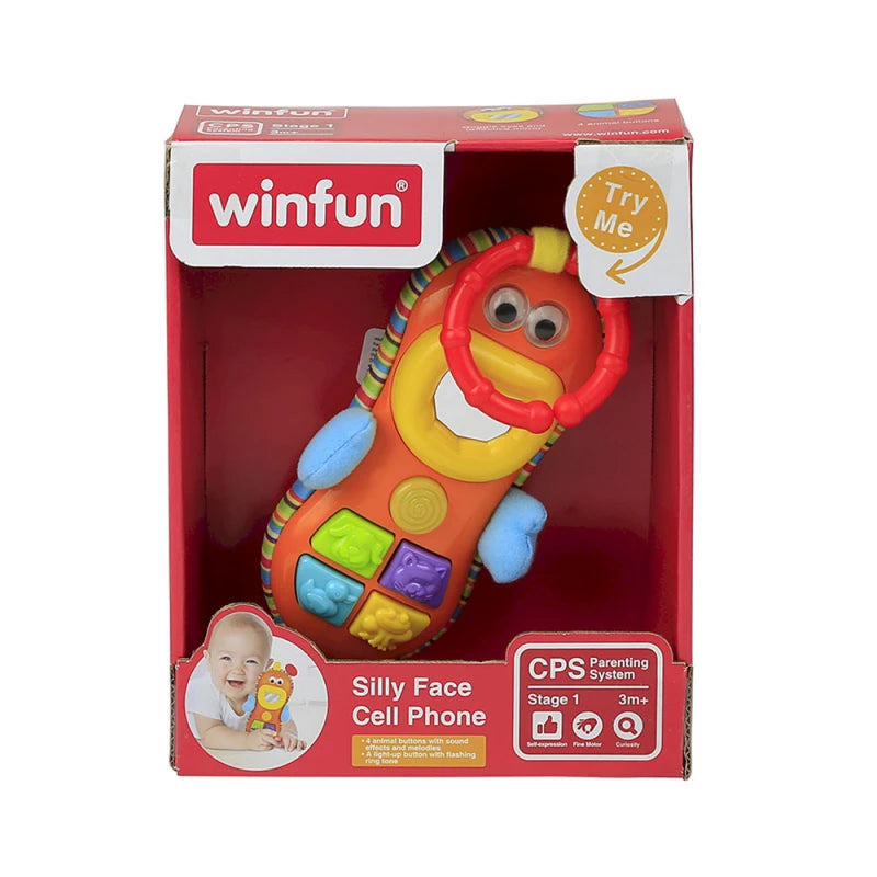 وين فن لعبة الهاتف بوجه مضحك مواليد تفاعلي WinFun