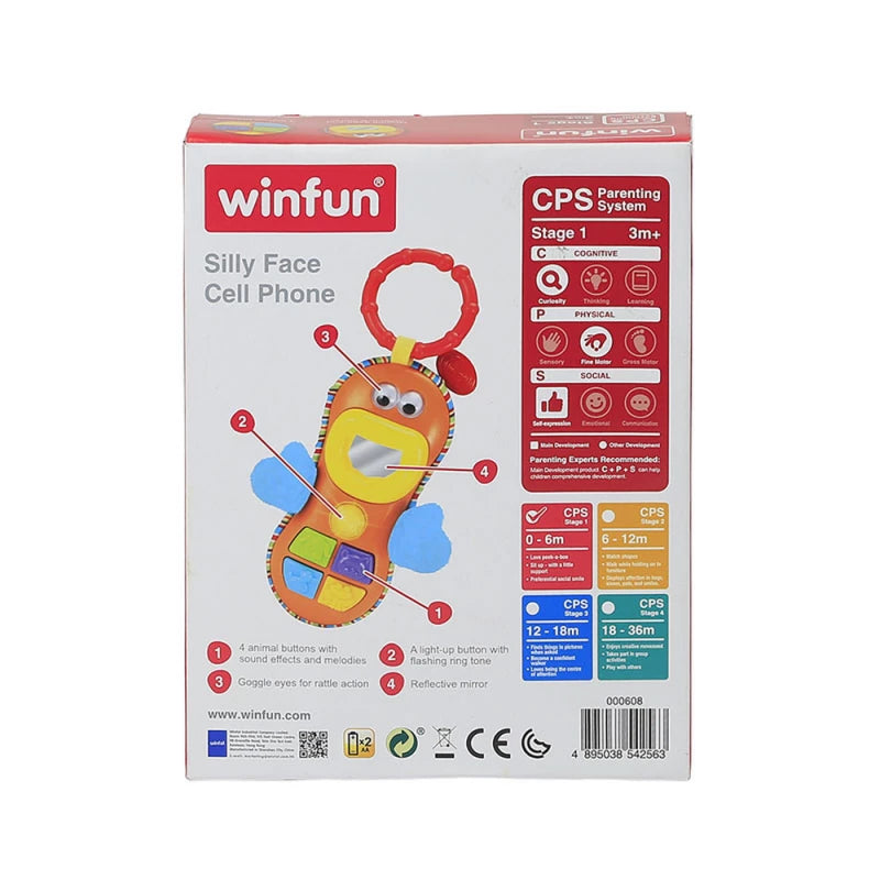 وين فن لعبة الهاتف بوجه مضحك مواليد تفاعلي WinFun