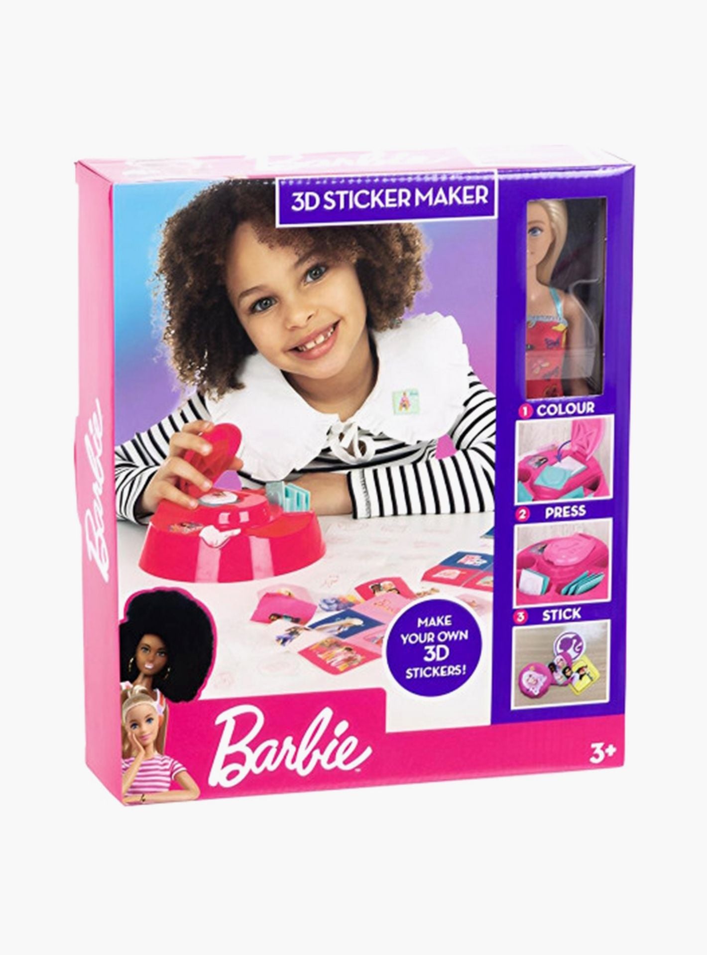 باربي دمية مع ملصقات دمية مع اكسسوارات Barbie