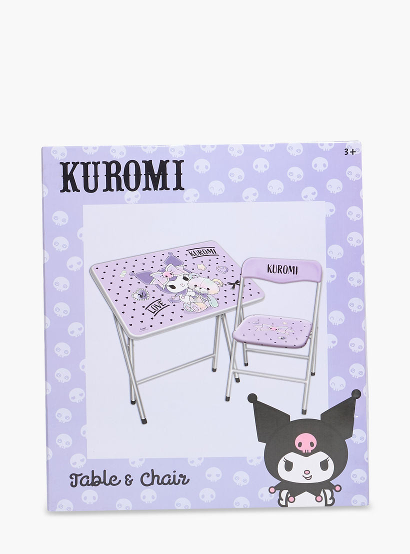طاولة وكرسي الدراسة سانريو كورومي أدوات مدرسية Kuromi