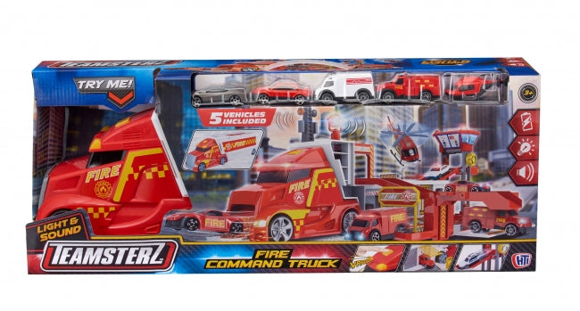 تيمسترز لعبة شاحنة إطفاء مع 5 سيارات المركبات المتنوعه Teamsterz
