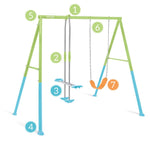 انتكس طقم مرجيحة ملونة مع مقعد هزاز المراجيح Intex