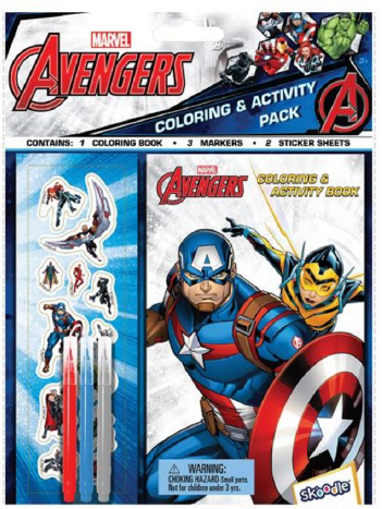 سكودل دفتر تلوين وانشطة مارفل رسم و تلوين Skoodle