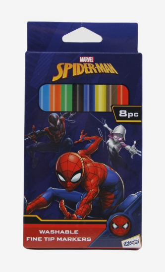 سكودل أقلام سبايدرمان تحديد قابلة للغسل رسم و تلوين Skoodle