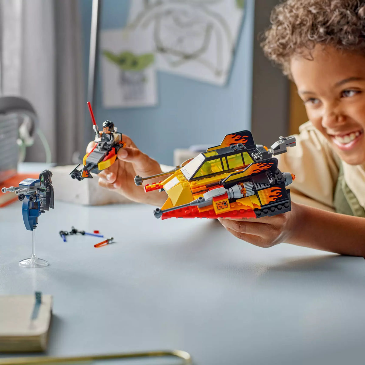 ليجو 75414 ستار وورز طائرة الثلج السريعة موقد القوة مكعبات التركيب LEGO