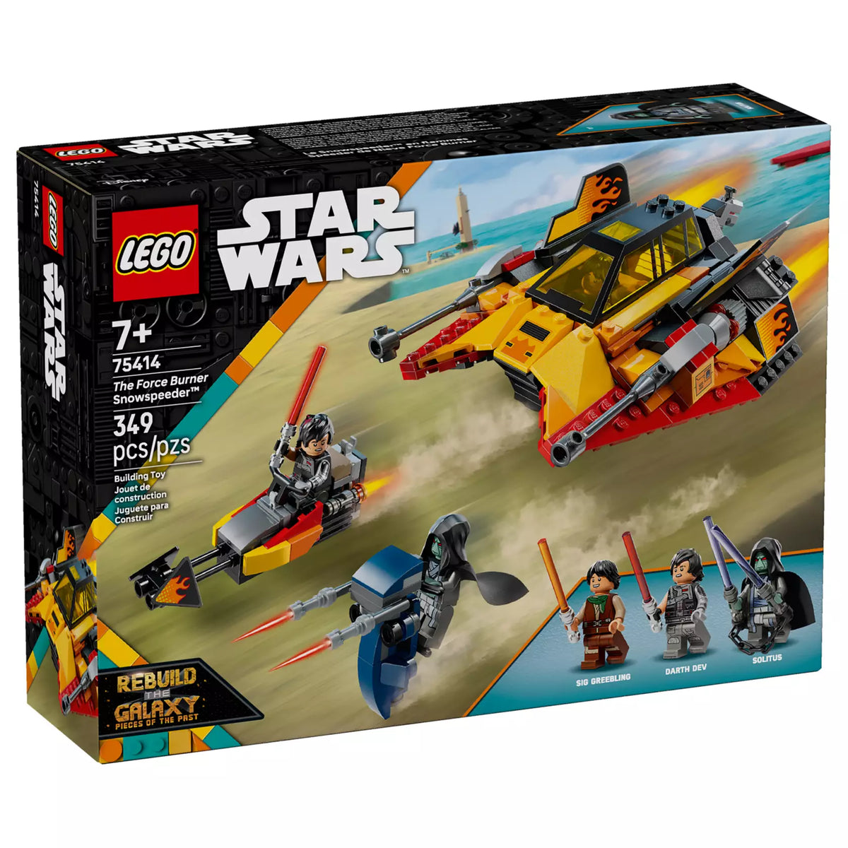 ليجو 75414 ستار وورز طائرة الثلج السريعة موقد القوة مكعبات التركيب LEGO