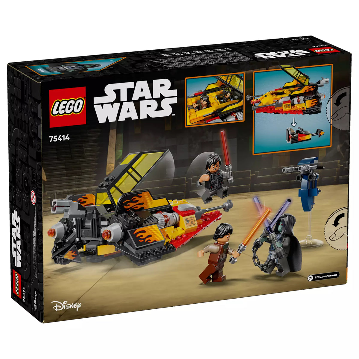 ليجو 75414 ستار وورز طائرة الثلج السريعة موقد القوة مكعبات التركيب LEGO