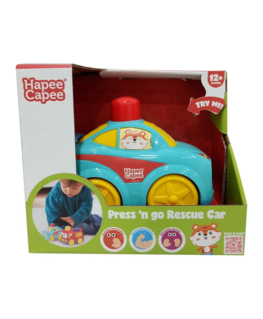 هابي كابي لعبة سيارة الإطفاء اشكال متنوعة مواليد تفاعلي Hapee Capee