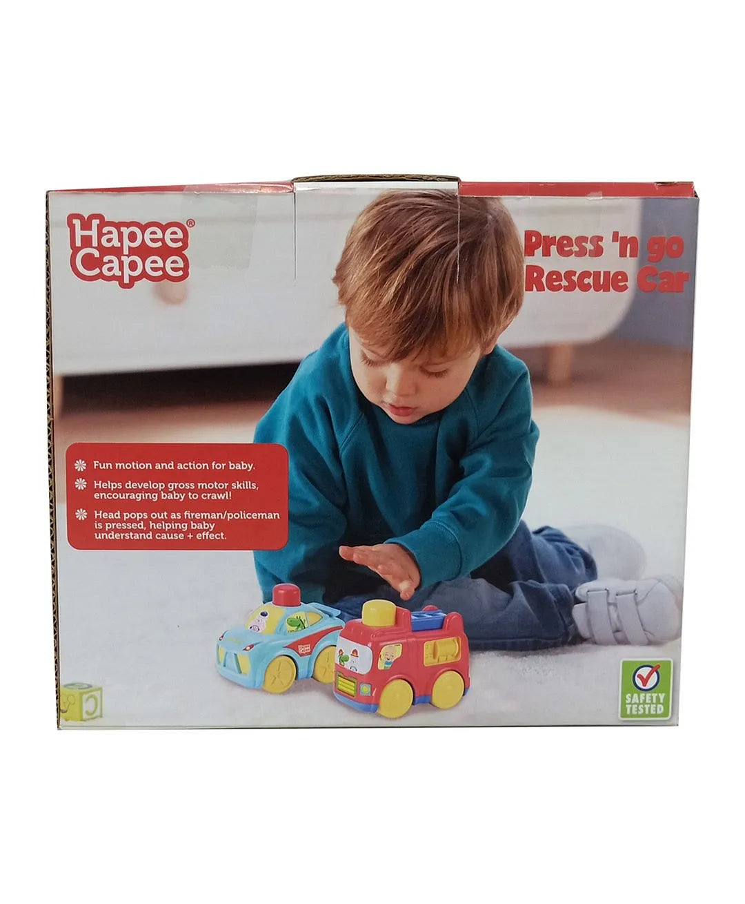 هابي كابي لعبة سيارة الإطفاء اشكال متنوعة مواليد تفاعلي Hapee Capee