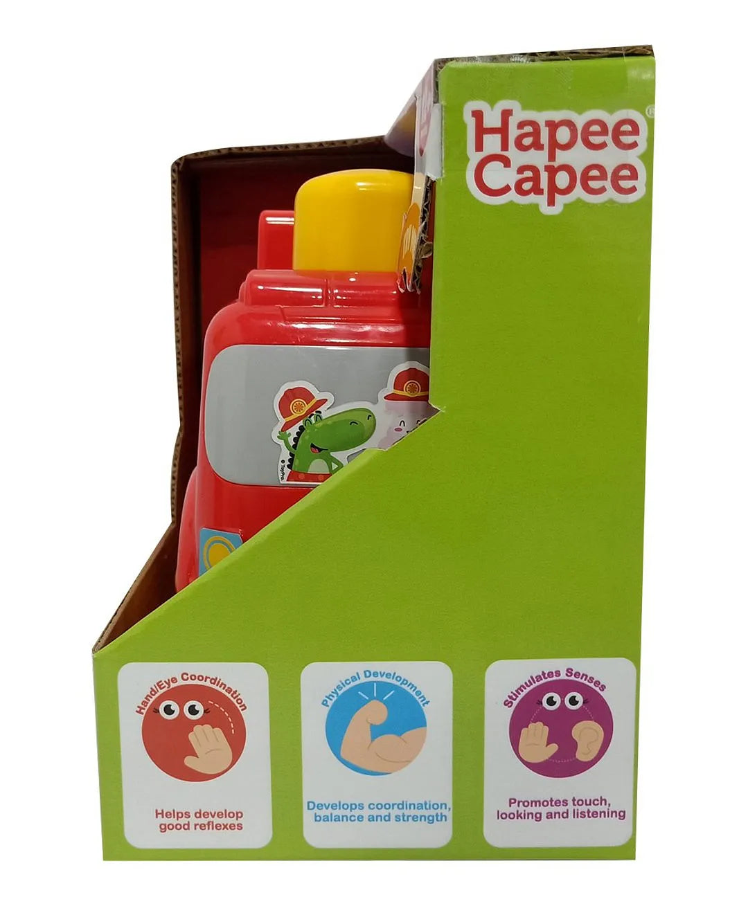 هابي كابي لعبة سيارة الإطفاء اشكال متنوعة مواليد تفاعلي Hapee Capee